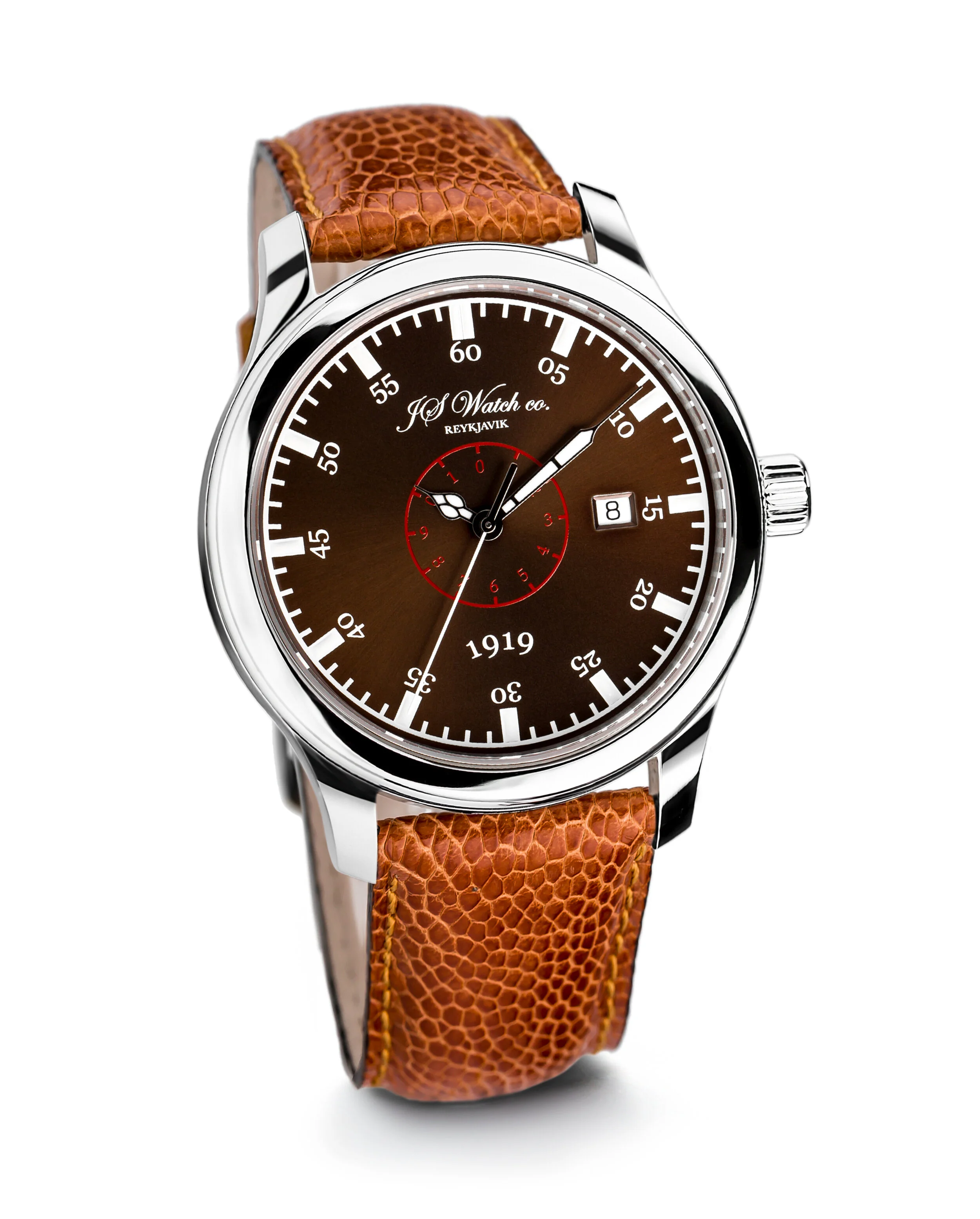 JS Watch Company Reykjavik — Islandus 1919 Brown